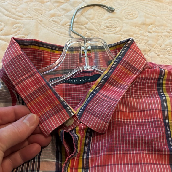 Perry Ellis Soft Striped, Button Down shirt XL Cotton - Picture 7 of 9